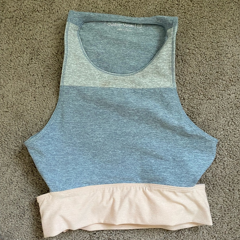 Outdoor Voices Colorblock Bra